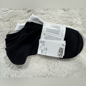 H&M Men's Low-Cut Ankle Socks - Black & White (6-Pack)